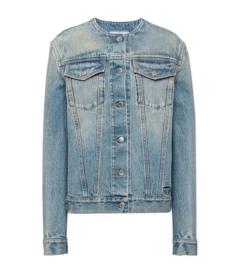 prada jacket damen|prada jacket denim.